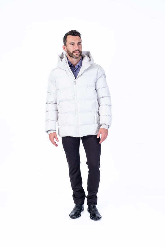 "ANTONIE" Mid-Weight Heat Sealed Puffer - Stone