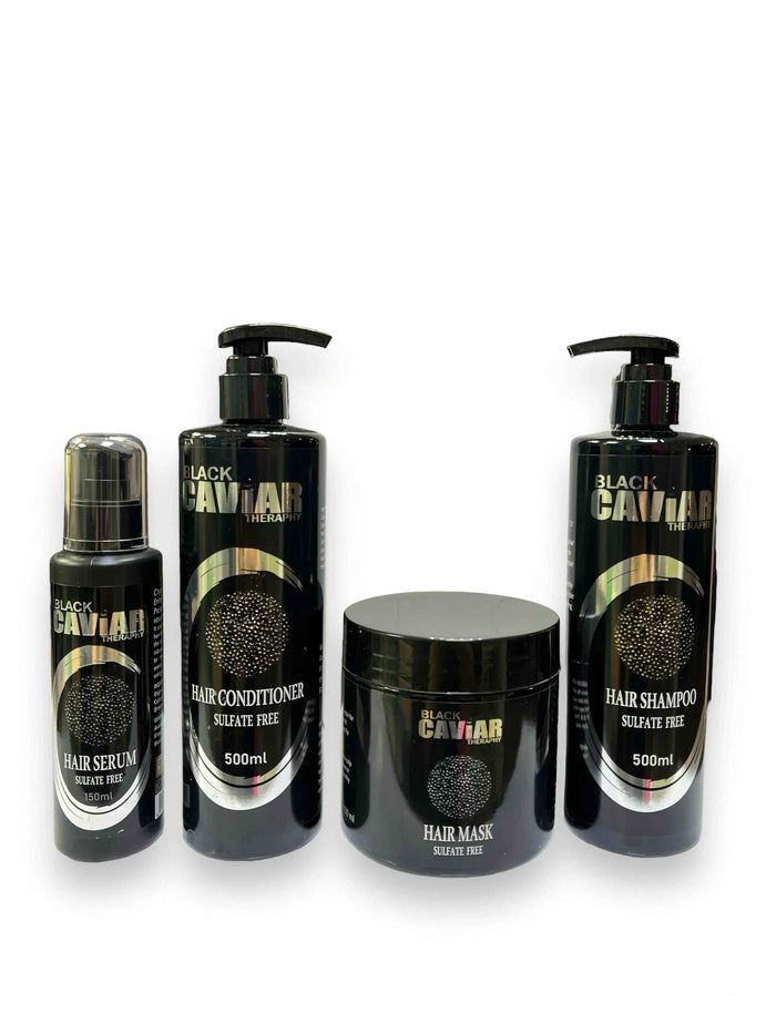 BLACK CAVIAR THERAPY Sulfate Free Hair Care Kit 4 Pcs - DOKAN
