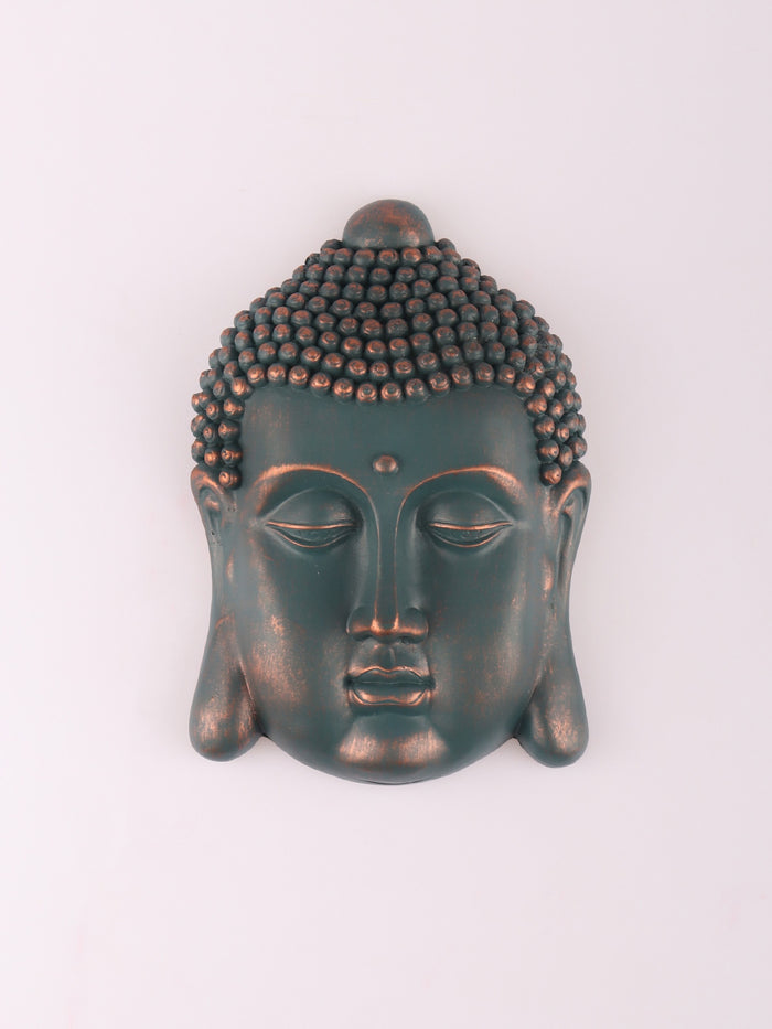 Blue Buddha Head Plaque | One Colour-Image 2
