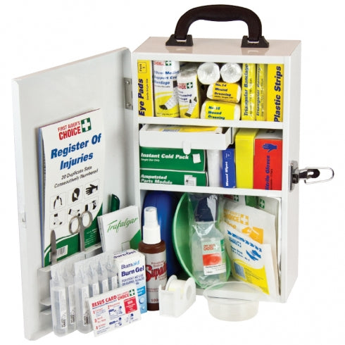 Brady First Aid National Workplace Wall Mount Metal Case Kit