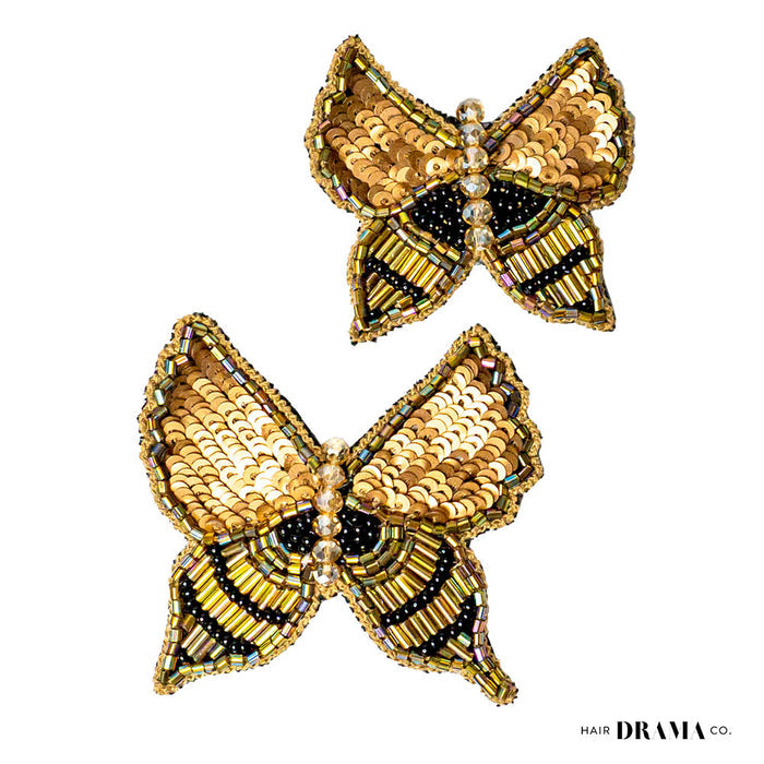 Butterfly Hair Pins Set of 2 - Neutral