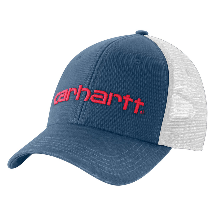 Canvas Mesh-Back Logo Graphic Cap - HL2-Deep Ocean | Carhartt 101195