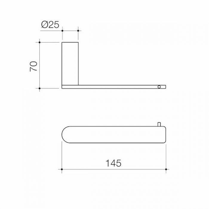 Caroma Urbane II 99620B Single Toilet Roll Holder