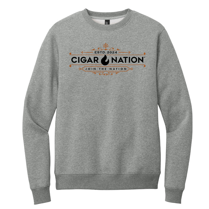 Cigar Nation District Perfect Weight Fleece Crewneck Sweatshirt
