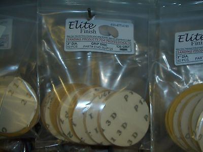 Copy of Elite Finish Disc 3'' Gripon 80 Grit Sandpaper 50 pack