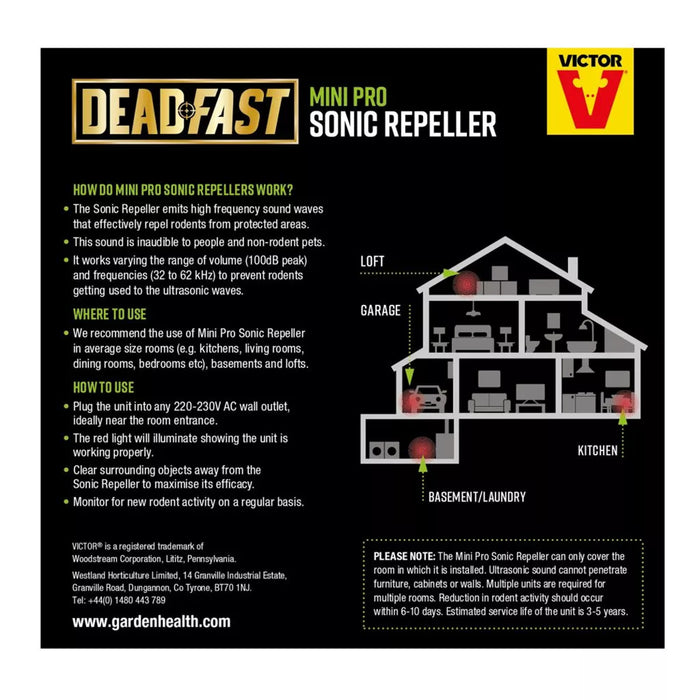 Deadfast Mini Pro Sonic Repeller Twin Pack