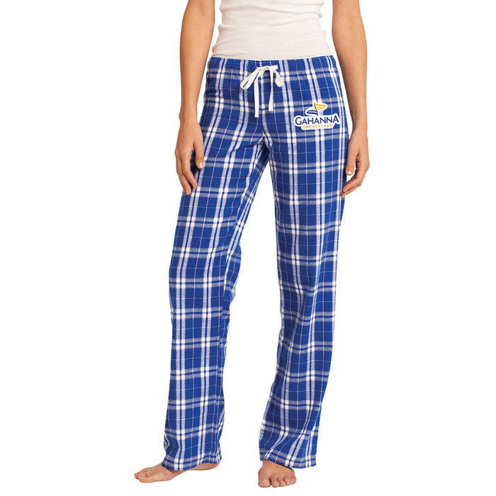 District Ladies Flannel Plaid Lounge Pants
