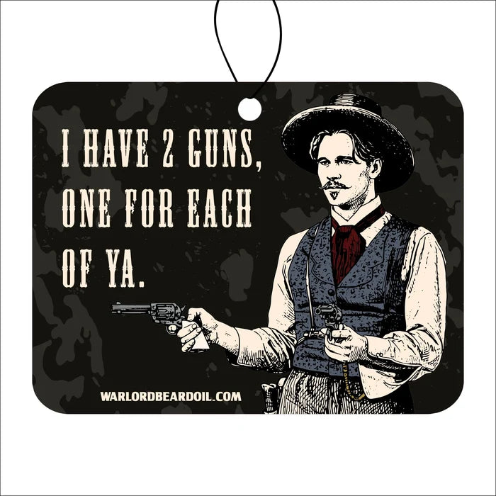 Doc's Two Guns - Southern Tobacco Car Freshener - Warlord - Men's Grooming Essentials