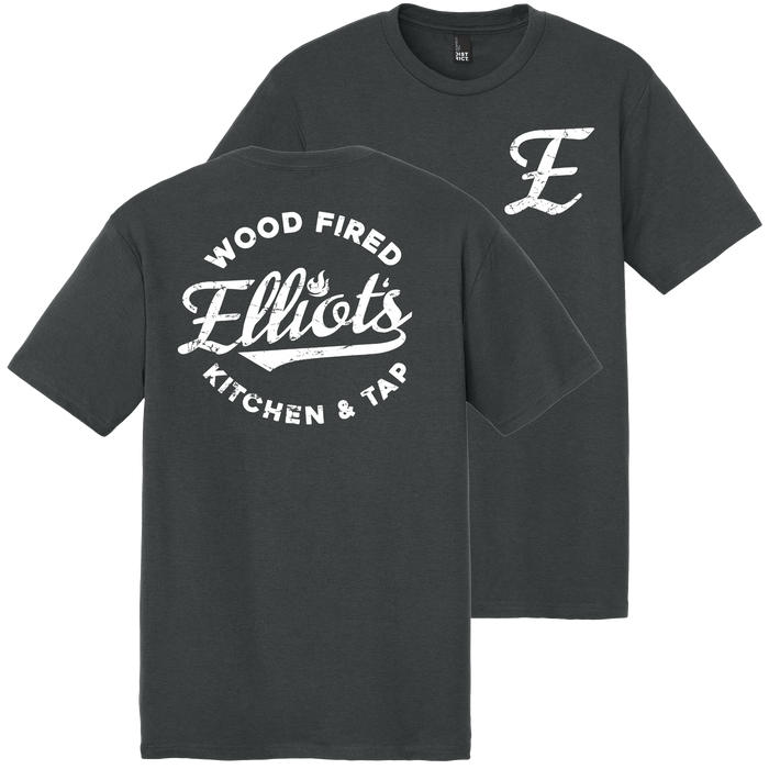 Elliots Wood Fired Kitchen and Tap Logo Perfect Tri Tee