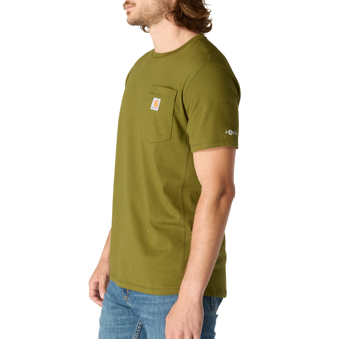 Force Relaxed Fit Midweight Short-Sleeve Pocket T-Shirt - GL7-Dark Bronzed Green | Carhartt 106652