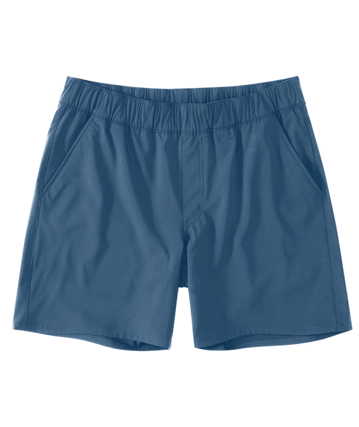 Force Sun Defender Relaxed Fit Pull-On Short - HS0-Dark Tranquil Blue | Carhartt 106843