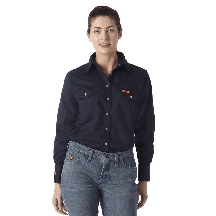 FR Flame Resistant Long Sleeve Shirt - Navy | Wrangler FRLW03N