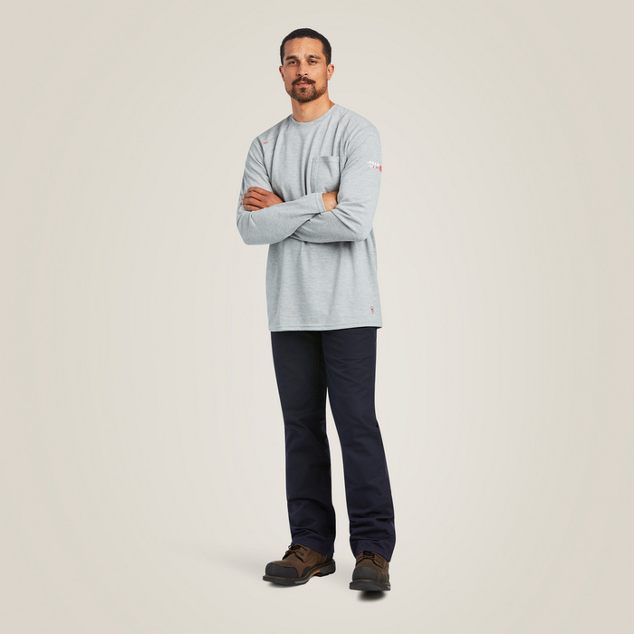Fr Max Protect Inherent T-Shirt - 020-Heather Grey | Ariat 10039228