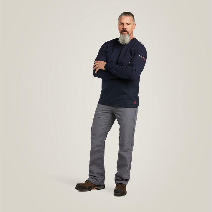 Fr Stretch Logo T-Shirt - 410-Navy|Usa | Ariat 10039294