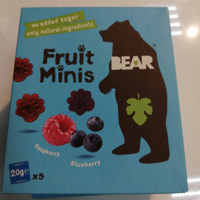 Fruit Minis Rasp&Blue berry 100g