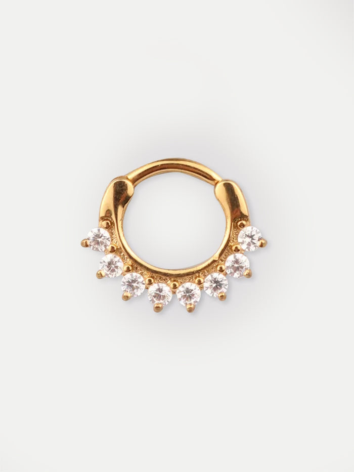 Gem Gold Rounded Clicker 16G | Clear-Image 1