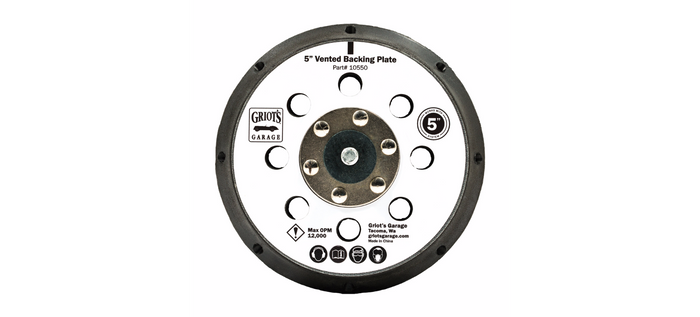 Griot's Garage 5" Vented Orbital Backing Plate
