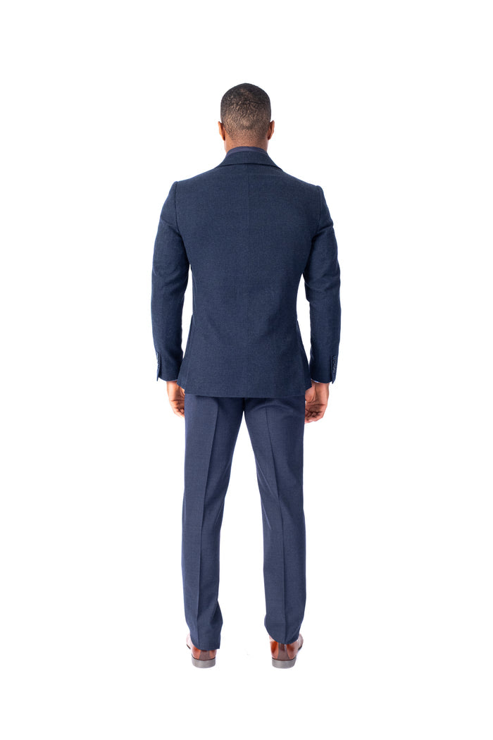 Houndstooth Blazer w/ Zipout Bib - Navy
