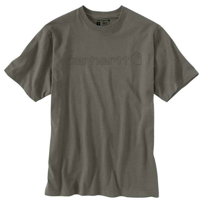 Loose Fit Heavyweight Short-Sleeve Logo Graphic T-Shirt - DOV-Dusty Olive | Carhartt K195