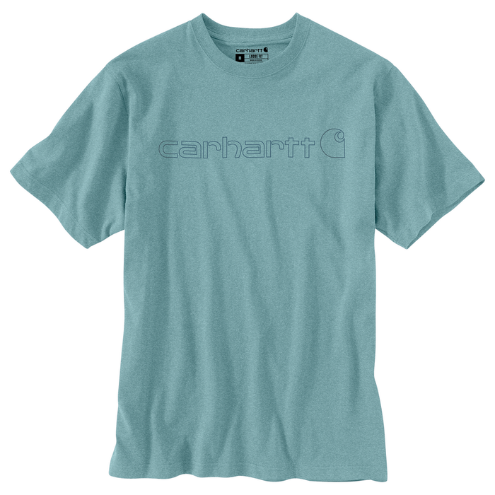 Loose Fit Heavyweight Short-Sleeve Logo Graphic T-Shirt - HL1-Summer Blue Heather | Carhartt K195