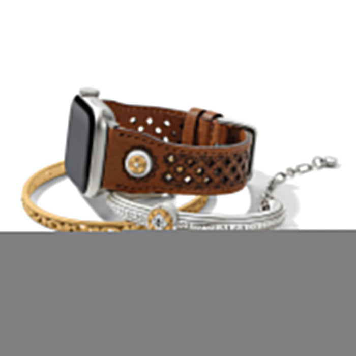 Mosaic Leather Watch Band