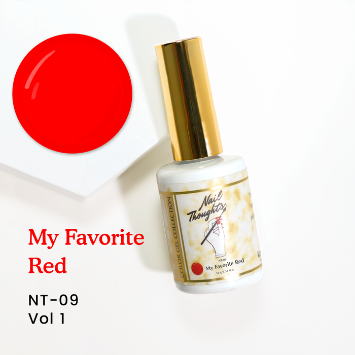 Nail Thoughts Gel Color - NT-09 My Favorite Red