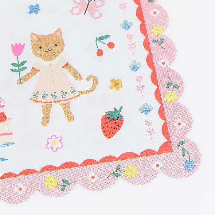 Meri Meri - Napkins - Kitten Club - Details