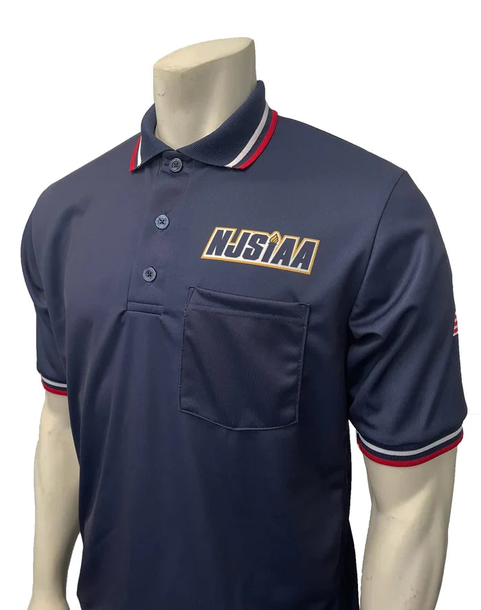 New Jersey (NJSIAA) Body Flex Navy Umpire Shirt