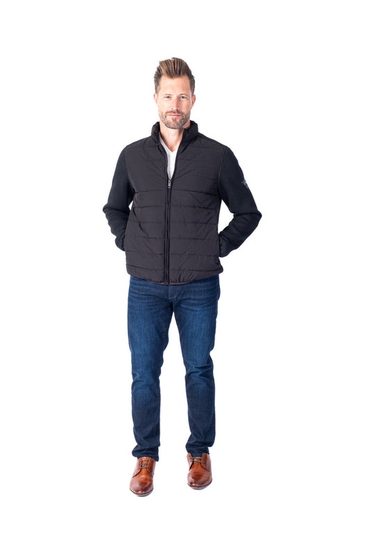 "Onixion" Light Weight Quilt Jacket - Black