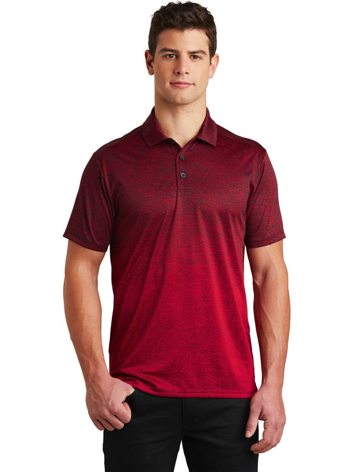 OUTLET-Sport-Tek Ombre Heather Polo