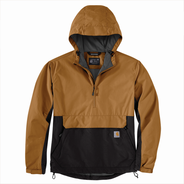 Rain Defender Loose Fit Lightweight Packable Anorak - B47-Carhartt Brown-Black | Carhartt 105749