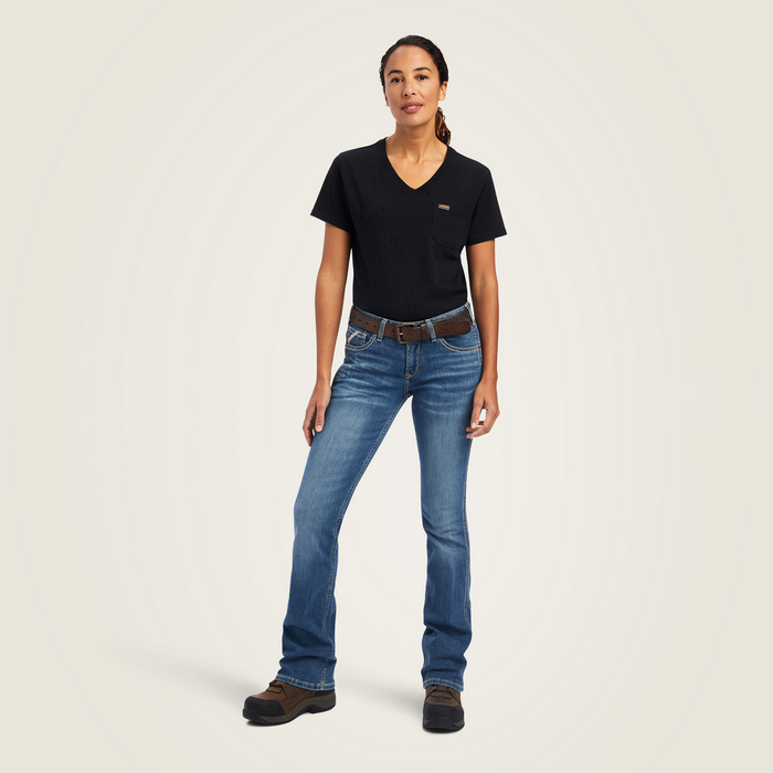 Rebar Riveter Boot Cut Jean - 400-Malibu | Ariat 10041067