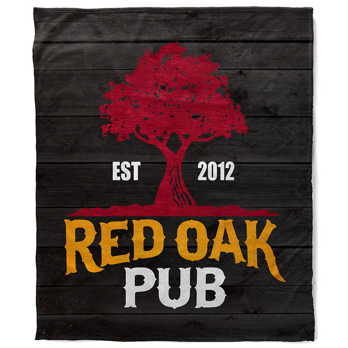 Red Oak Pub 50" X 60" Minky Blanket