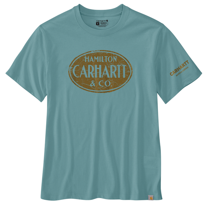 Relaxed Fit Lightweight Short-Sleeve Hamilton Graphic T-Shirt - HL0-Summer Blue | Carhartt 106774