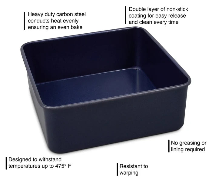 Removable Base Square Pan
