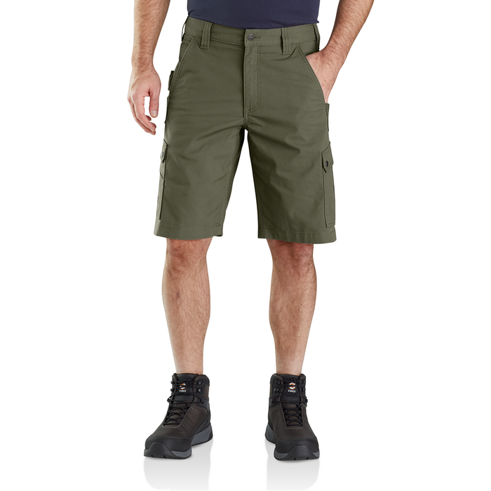 Rugged Flex Relaxed Fit Ripstop Cargo Work Short - G72-Basil | Carhartt 104727