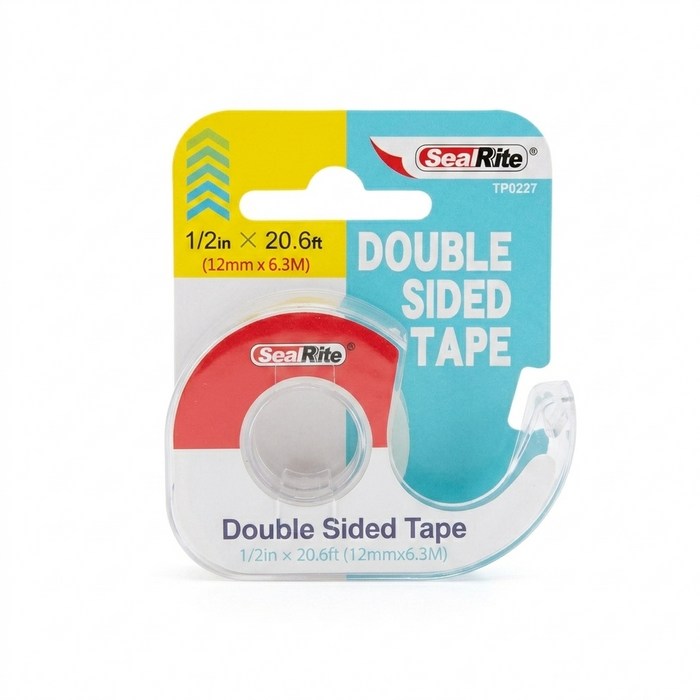 Seal Rite double-sided tape packaging on a white background