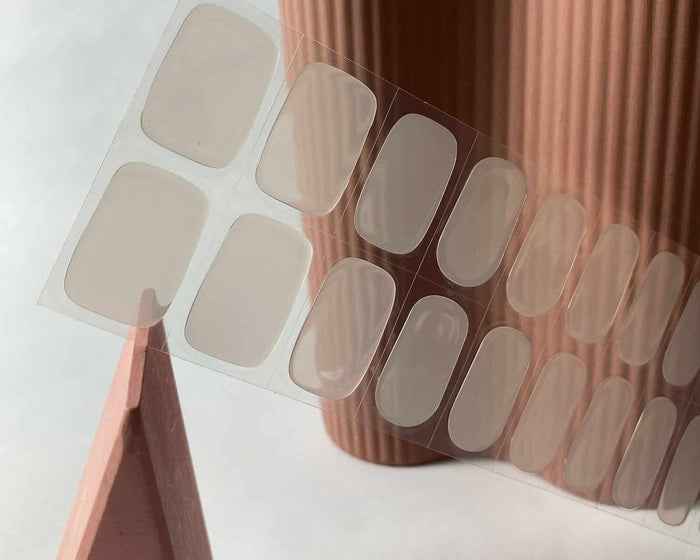 Semi-cured Gel Nail Wraps - Glazed Transparent