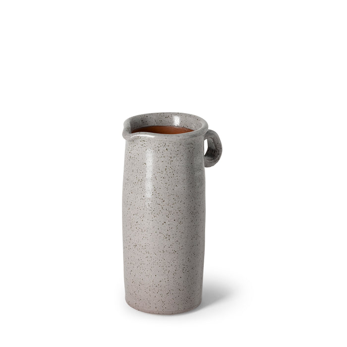 Small Freckled Gray Ceramic Jug