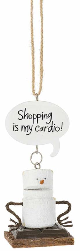 Smores Shopping Cardio Ornament