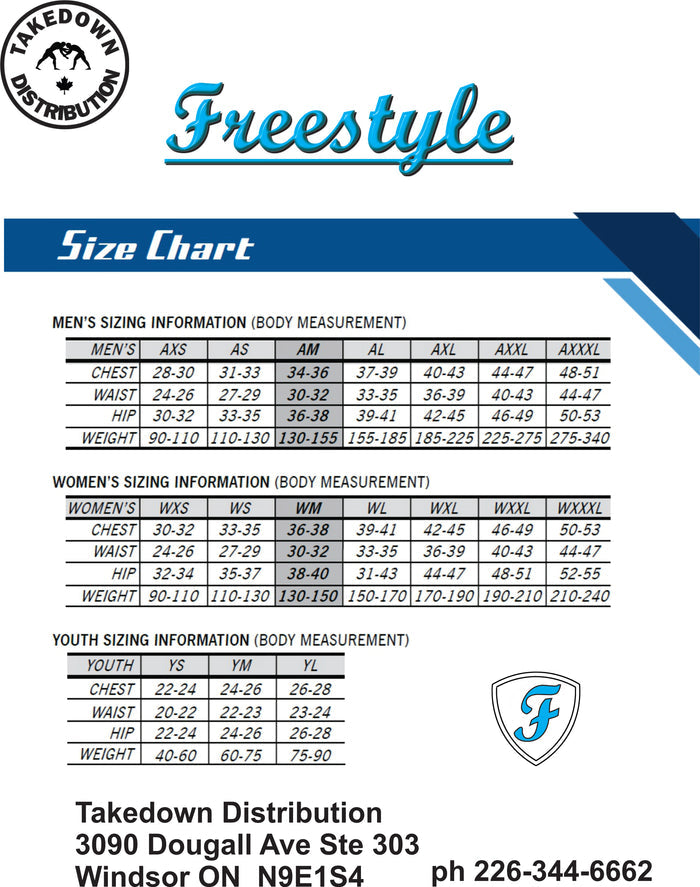 STRATHCONA WRESTLING CLUB Blue Competition Singlet