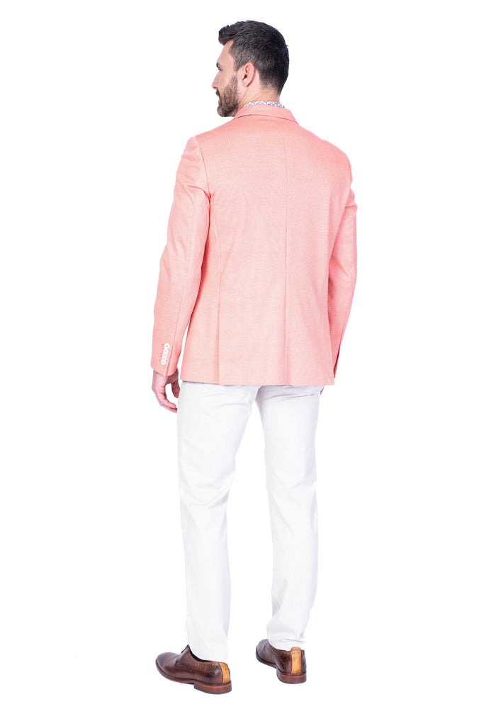 Textured Sports Jacket - Orange