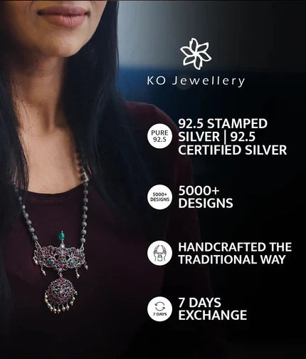 The Mithila Kokkethathi Silver Mangalsutra Necklace