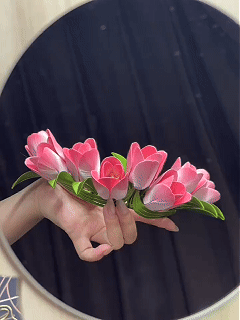 Tulip Flower Crown Headband Chanhua Materials Flowers DIY Kit - Include Detailed Video Tutorial