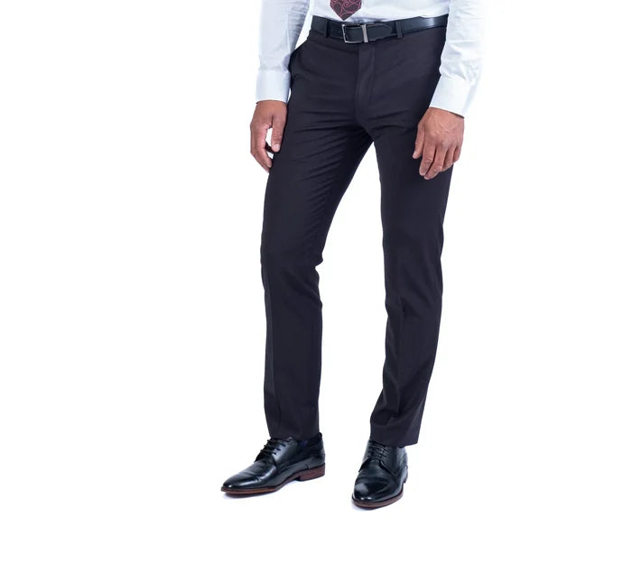 Wool/Stretch Dress Pant Separate - Black