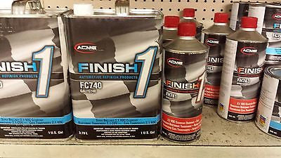 1 GALLON KIT Finish 1 Clear Coat  Finish1 FC740 and FH741 Fast Hardener