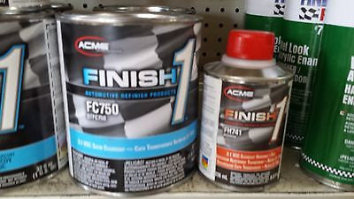 1 Quart KIT Finish 1 Satin Clear Coat  Finish1 FC750 and FH7421/2pt