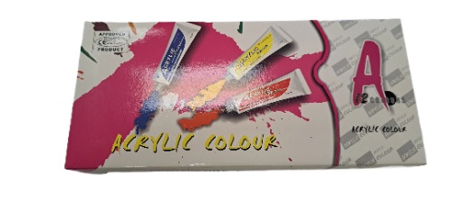 12 Tubes Artist Acrylic Paint  Set