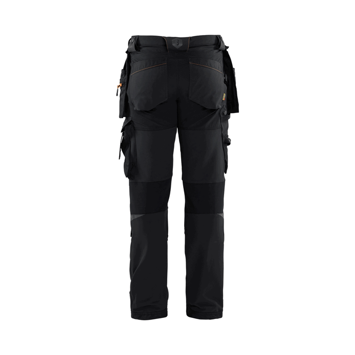 4-Way Stretch Work Pants - 9954-Black/Orange | Blaklader 16221644