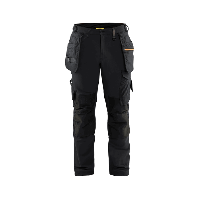 4-Way Stretch Work Pants - 9954-Black/Orange | Blaklader 16221644